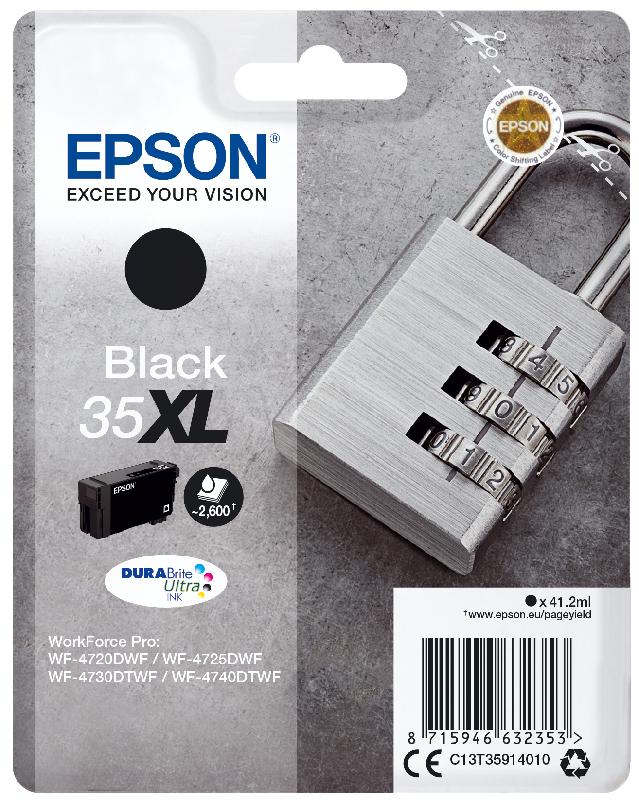 Epson Padlock Singlepack Black 35XL DURABrite Ultra Ink_0