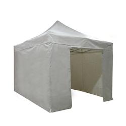 FRANCE BARNUMS Tente pliante PRO 4x4m pack côtés - 4 murs - ALU 45mm/polyester 380g Norme M2 - blanc - FRANCE-BARNUMS - blanc métal 1350_0