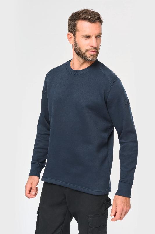 Sweat-shirt manches montées homme - Réf: WK4001 - 80% coton/20% polyester - Lavable à 60°C_0