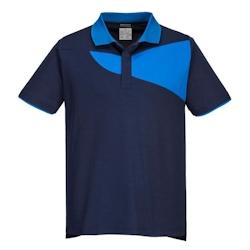 Portwest - Polo de travail manches courtes PW2 Noir / Gris Taille XL - XL 5036108357550_0