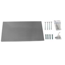 SimonRack Panelclick 1200x600 gris panneau à outils métallique + 14 crochets + 3 accessoires - gris métal 8425437082375_0