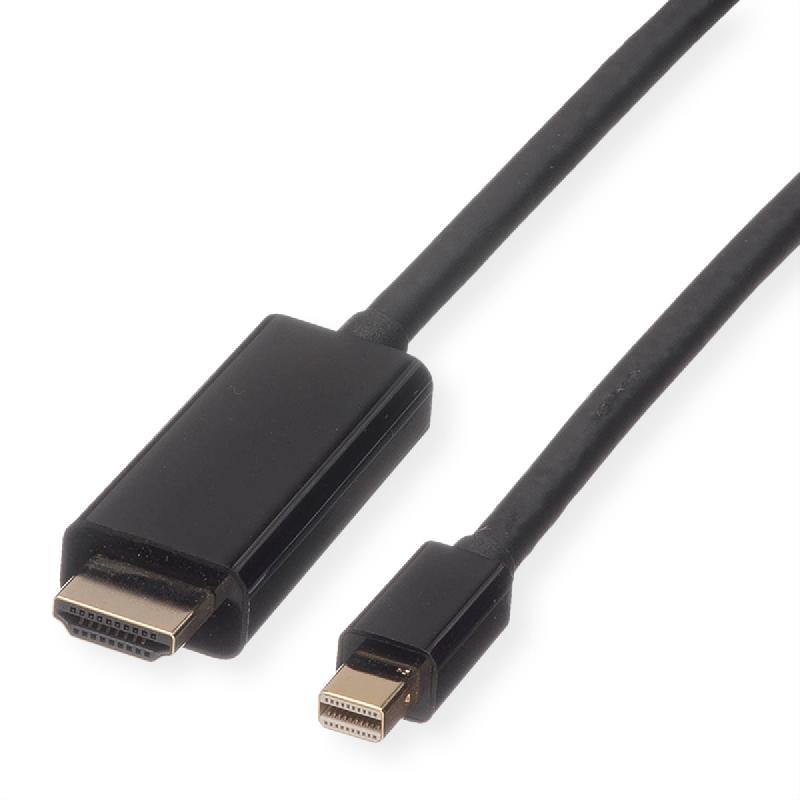ROLINE Câble Mini DisplayPort, Mini DP - UHDTV, M/M, noir, 3 m_0
