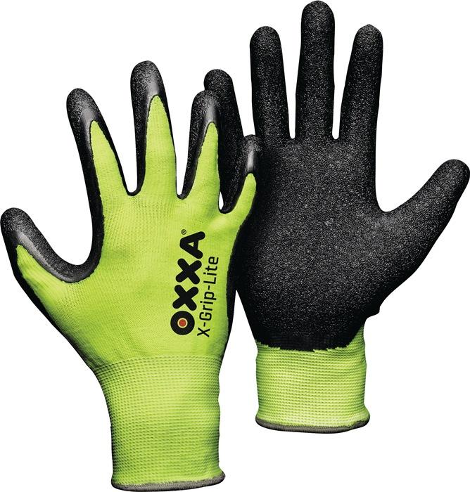 Gant X-GRIP-LITE taille 9 noir/jaune fluo EN 388 catégorie EPI II support nylon OXXA_0