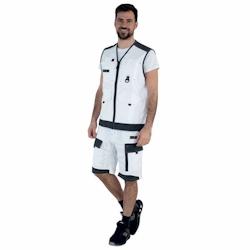 Lafont - Gilet de travail sans manches TROWEL Blanc / Gris Foncé Taille XS - XS blanc 3609705251112_0