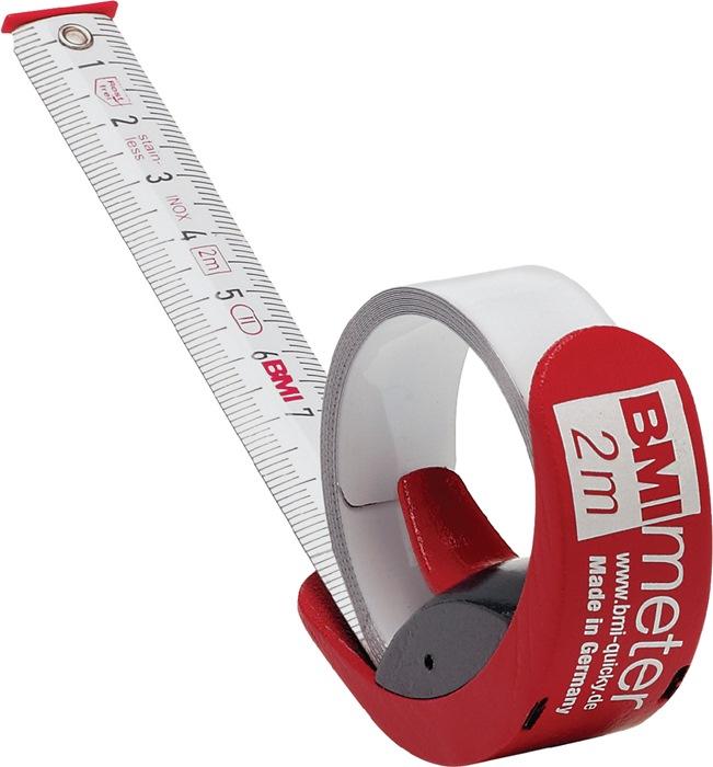 Mètre-ruban de poche BMImeter longueur 2 m largeur 16 mm mm/cm EG II fonction de règle en plastique Plastique Fonction règle BMI_0