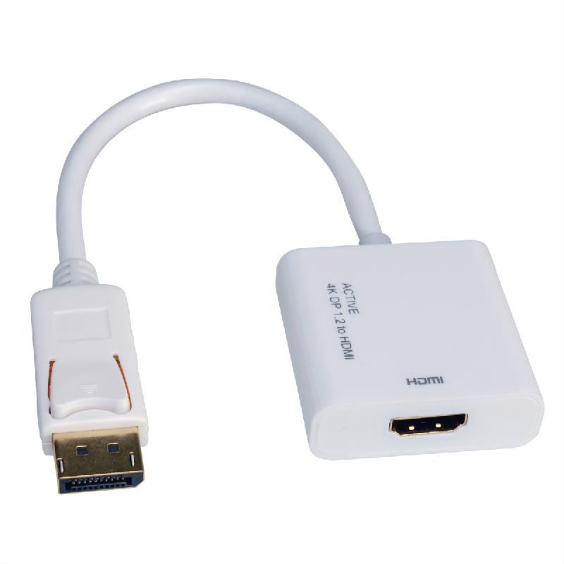 ROLINE Adaptateur DisplayPort - HDMI, actif, v1.2, DP M-HDMI F_0
