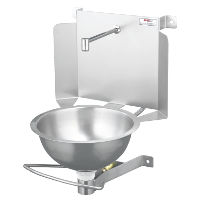 Lavabo Dosseret Ecarté diamètre 250 - inox norme NF EN 1.4301/1.4307 - Code Bobet 18764_0