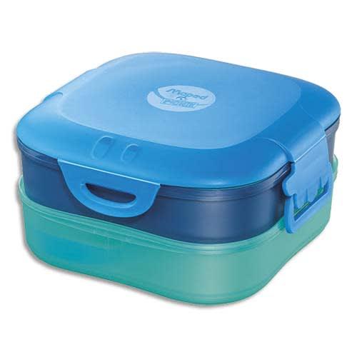 Maped boîte à déjeuner picnik 3en1 capacité 740 ml concept enfants bleu, en pp, 3 compartiments, étanche_0