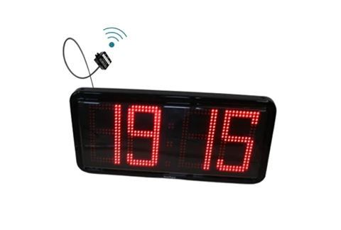 Horloge numérique standard et autonome à LED rouge, étanche à l'humidité et à la poussière IP66 - Huchez - RA20 R_0