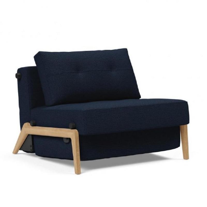 INNOVATION LIVING  FAUTEUIL DESIGN SOFABED CUBED 02 WOOD MIXED DANCE BLUE CONVERTIBLE LIT 200*90 CM_0