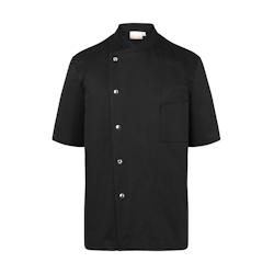 KARLOWSKY Veste de cuisine homme, manches courtes, avec boutons, noir , 46 - 46 noir 4040857948557_0