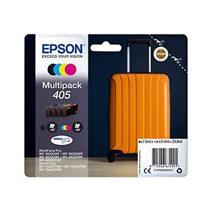 Epson 405 ''Valise'' Cartouche d'encre originale (C13T05G64010) - Pack 4 couleurs  Noir, Cyan, Magenta, Jaune_0