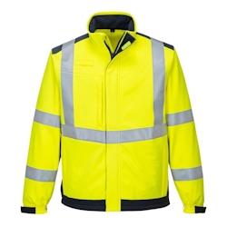 Portwest - Veste de travail Softshell arc électrique haute visibilité MODAFLAME Jaune / Bleu Marine Taille 2XL - XXL jaune 5036108330737_0