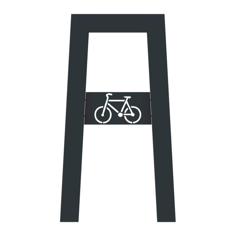 CYCLO Appui-vélos à sceller rectangle - RAL 7016 Anthracite_0