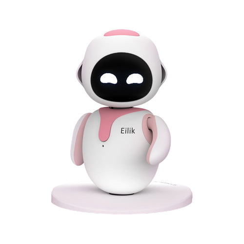 Petit robot compagnon - Matériel: Polycarbonate - Couleur rose - Energize Lab Eilik_0