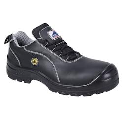 Portwest - Chaussures de sécurité basses en cuir et composite S1 ESD Noir Taille 47 - 47 noir matière synthétique 5036108200092_0