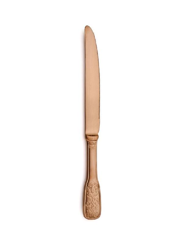Couteau de table Versailles Satin Cuivre Inox 18/10 Q25_0