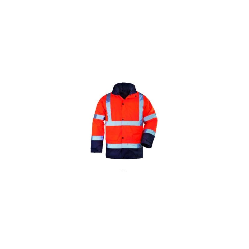 Parka 4/1 - ROADWAY - Parka: 300D Oxford + Veste 2/1: 300D Oxford - Orange HV/Marine - COVERGUARD | 7ROPO_0