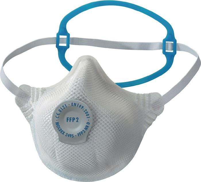 Masque de protection respiratoire Smart Solo® 249501 FFP2 / V NR D avec soupape d'expiration 20pcs/carton MOLDEX_0