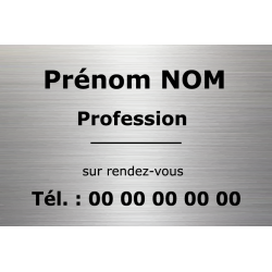 Plaque professionnelle imprimée en dibond - Personnalisation complète et matériaux variés_0