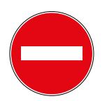 Panneau de signalisation type BK1 - Sens interdit à tout véhicule_0