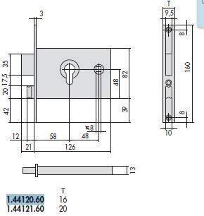 Coffre à fouillot pour bandeau d’axe 60mm - CISA - cis4412060 - 127877_0