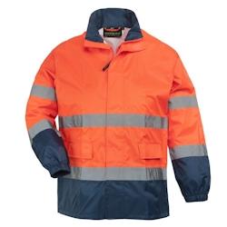 Coverguard - Ensemble HV HI WAY orange bleu marine RAINSUIT classe 3 Orange / Bleu Marine Taille L - L orange 3435241700261_0