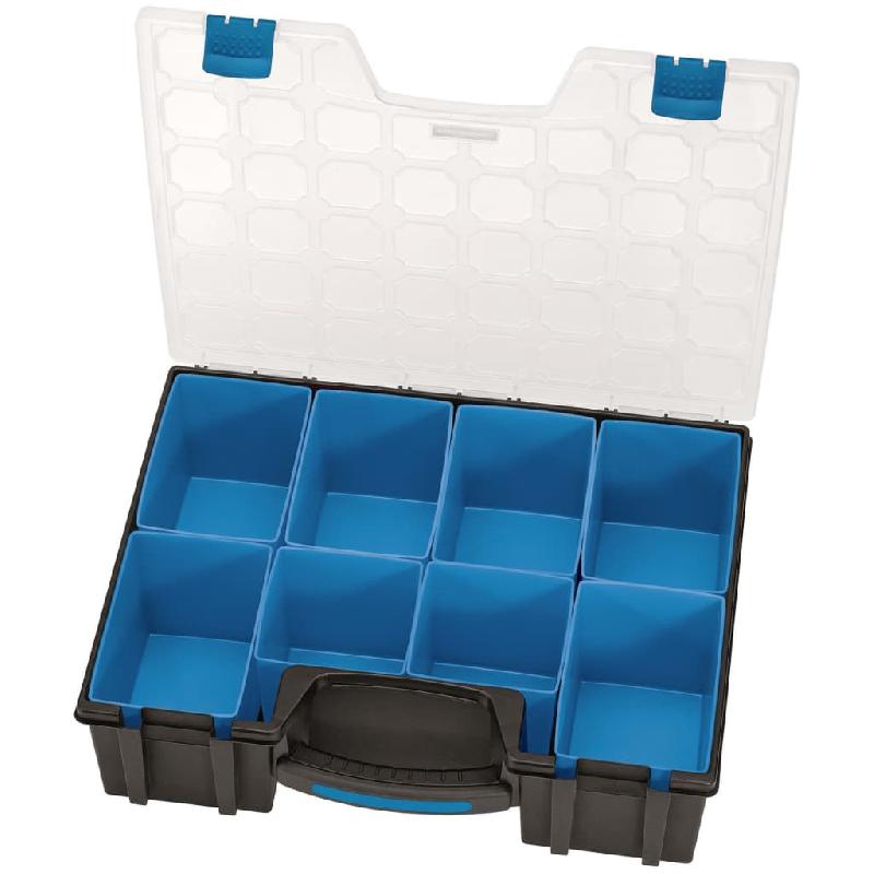 Draper tools boîte à 8 compartiments 41,5x33x11 cm noir 429551_0
