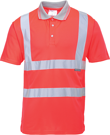 Polo hi-vis manche courte rouge s477, xxl_0