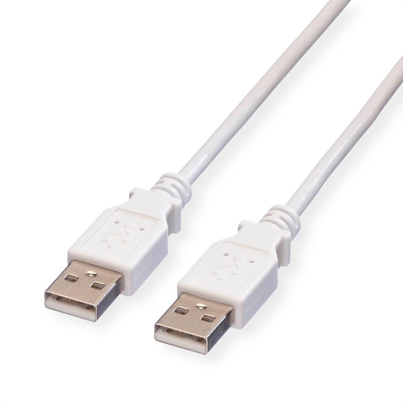 VALUE Câble USB 2.0 Type A-A, blanc, 0,8 m_0