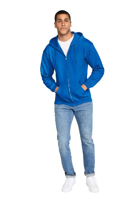 Sweat-shirt homme zippé capuche Heavy Blend  -  Réf: GI18600_0