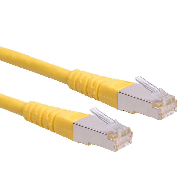 Cordon Cat.6 (Classe E) F/UTP AWG26, jaune, 2 m_0