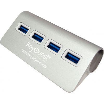 Hub 4 ports silver USB type C_0