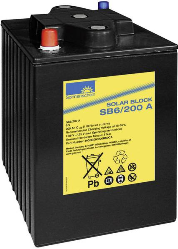Batterie gel 6 v 200 ah SB6/200A solar block SONNENSCHEIN_0