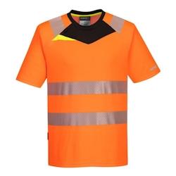 Portwest - Tee-shirt manches courtes DX4 HV Orange / Noir Taille 4XL - XXXXL 5036108374939_0