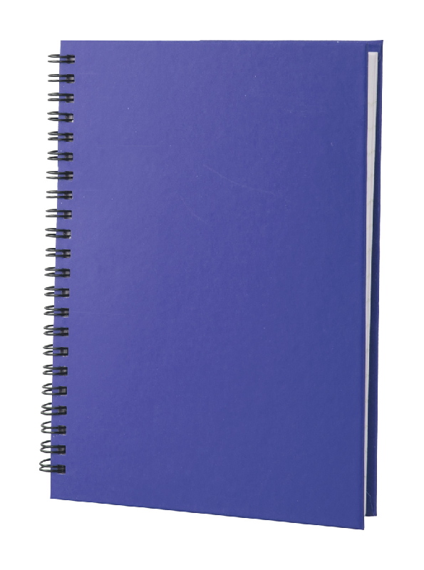 Carnet poche pages blanches violet couv rigide