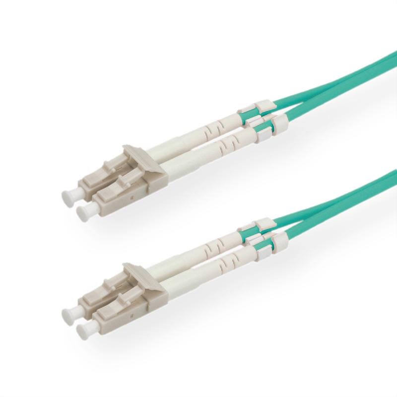 ROLINE Câble FO 50/125µm OM3, LC/LC, connecteurs Low-Loss, turquoise, 20 m_0