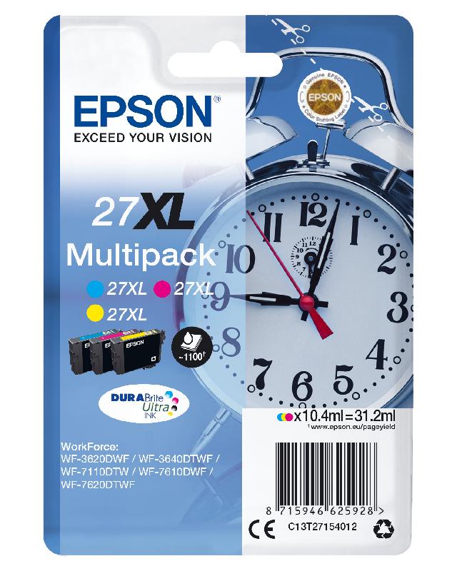 Epson Alarm clock Multipack 3-colour 27XL DURABrite Ultra Ink_0