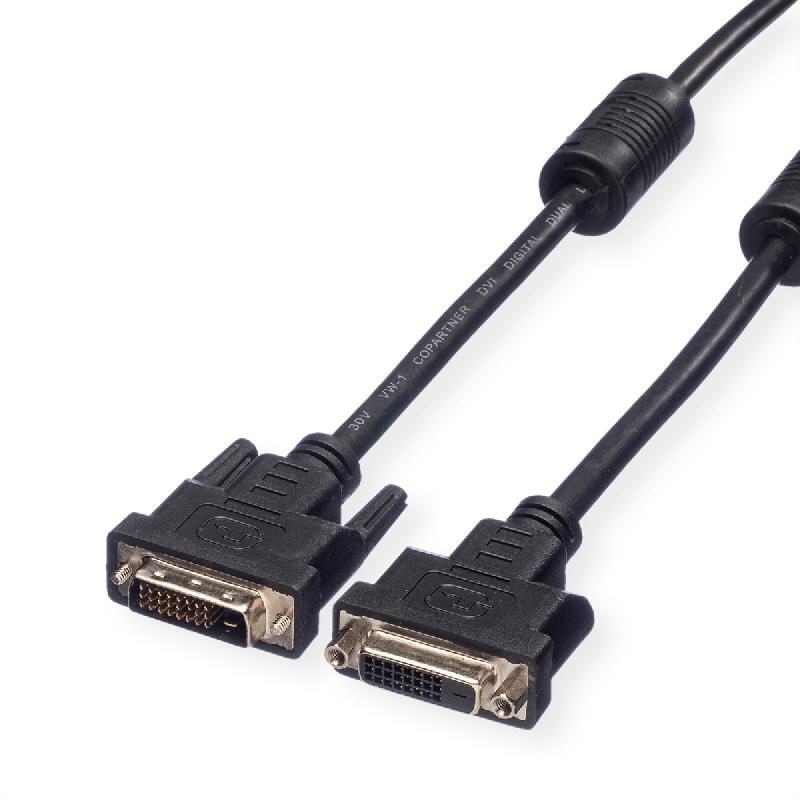 VALUE Câble DVI, DVI M-F, (24+1) dual link, 3 m_0
