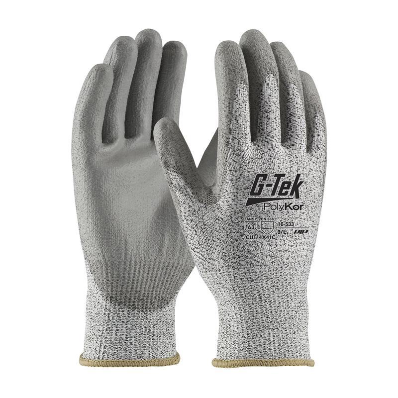 Gants g-tek® polykor™ enduit polyuréthane anti-coupure c gris t7 - pip - 16-533-7 - 784369_0