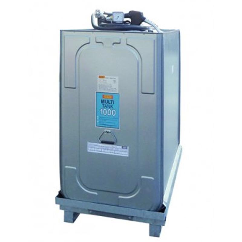 Station de ravitaillement gasoil MULTI PRO 1 000 litres - Pompe électrique 12 V - Pour gasoil et fioul - CEMO - 9595_0