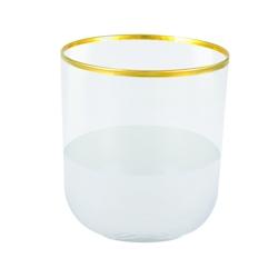 Aulica verres à eau bas bord dore nish x6 - 3701503001781_0