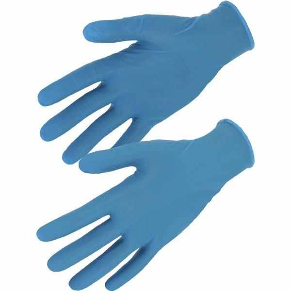 Boite de 100 gants nitrile bleu - Tailles : S_0