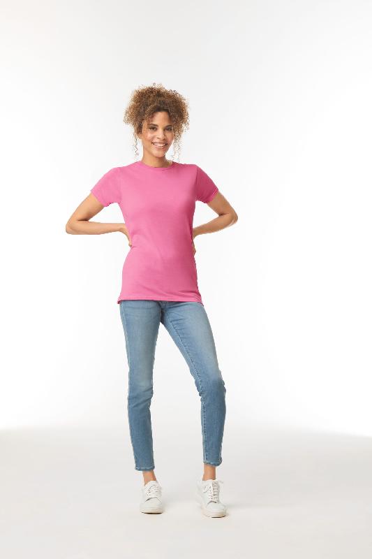 T-shirt femme col rond Softstyle - Réf: GI6400L - Gildan - 100% coton ring spun_0