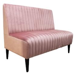 Banquette MARTIL en velours style contemporain pour intérieur - TIGAONE - rose textile 3701680320415_0