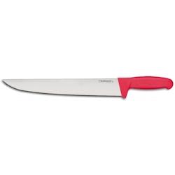 Couteau de boucher lame inox 35cm manche rouge marque Fischer - rouge 3355103010355_0