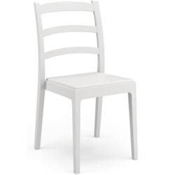 Lot de 4 chaises -   - REA - 51 x 46 x H88 cm - Blanc ARETA - 3666749604595_0