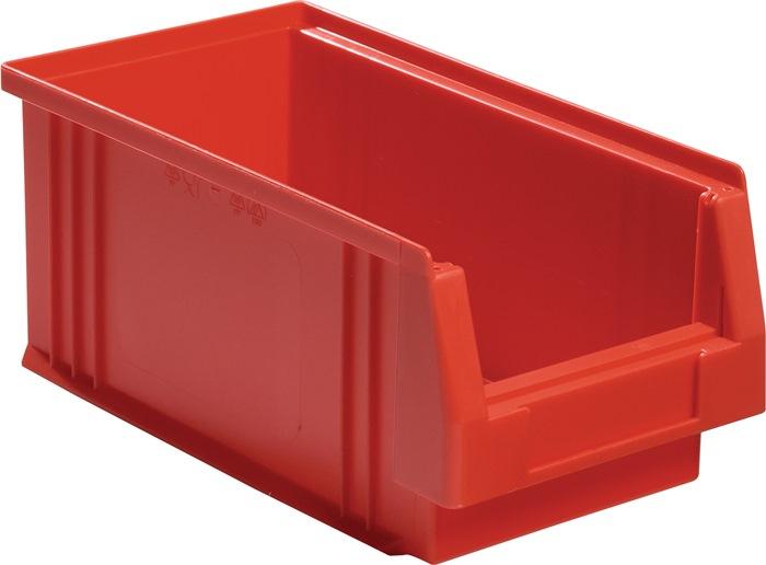 Boîte de rangement à  ouverture frontale PLK L290xl150xH125mm PP rouge LA-KA-PE_0