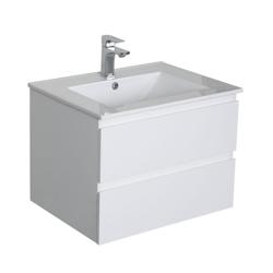 Meuble simple vasque 60cm SORRENTO Blanc + vasque - blanc 3760232694374_0