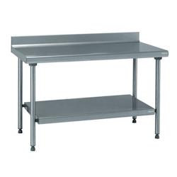 Tournus Equipement Table inox adossée 140x70 cm - acier 822458M_0